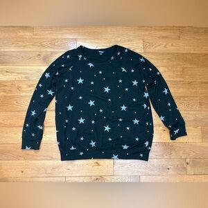 Buffalo David Bitton Cozy Star Print Crewneck Pullover